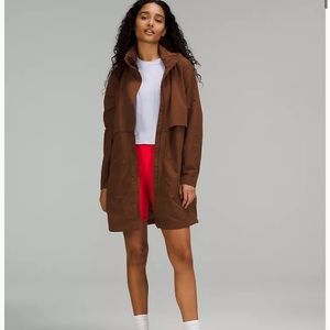 Lululemon NWOT Always Effortless Jacket *Long in Roasted Brown Size 4